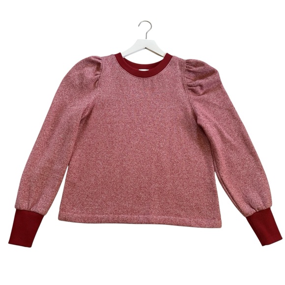 LOFT Red and White Patterned Sweater - Picture 14 of 16